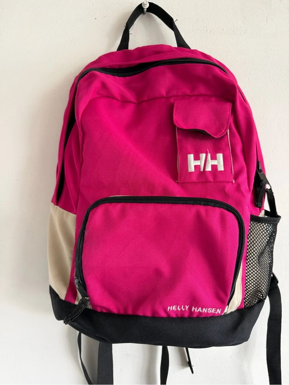 Helly Hansen Hot Pink and Cream Casual Daypack Backpack